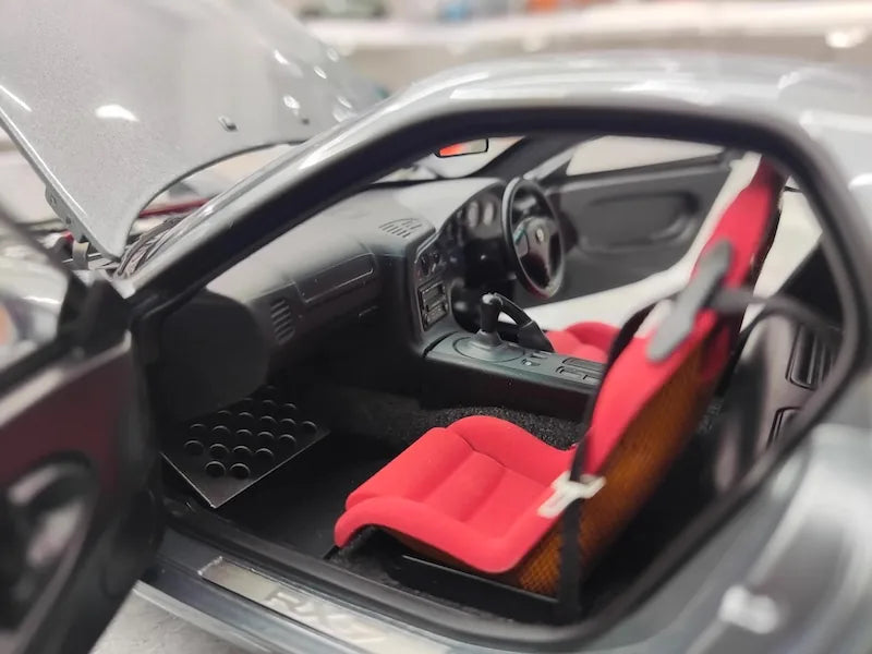 1:18 Mazda 1992 RX-7 FD Gray Die Cast Model Car