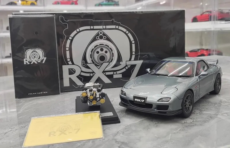 1:18 Mazda 1992 RX-7 FD Gray Die Cast Model Car