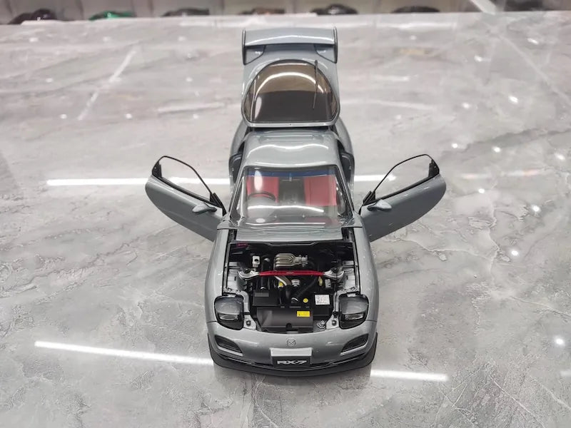 1:18 Mazda 1992 RX-7 FD Gray Die Cast Model Car