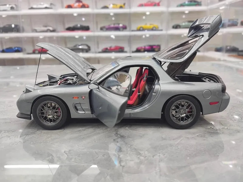 1:18 Mazda 1992 RX-7 FD Gray Die Cast Model Car
