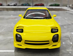 1:18 Mazda 1992 RX-7 FD Yellow Die Cast Model Car