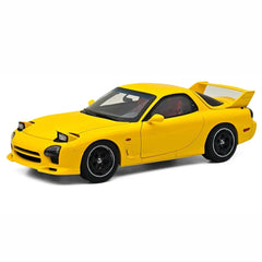 1:18 Mazda 1992 RX-7 FD Yellow Die Cast Model Car