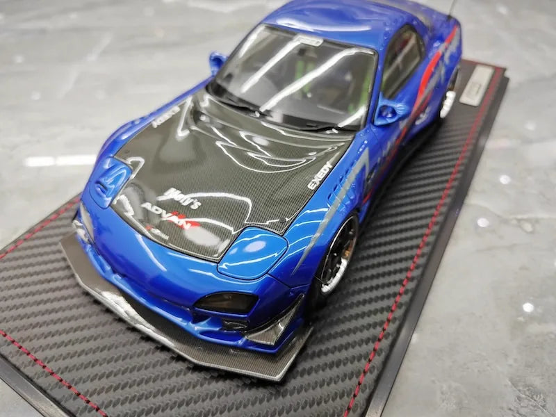 1:18 Mazda 1992 RX-7 Feed Afflux GT3 FD3S Die Cast Model Car