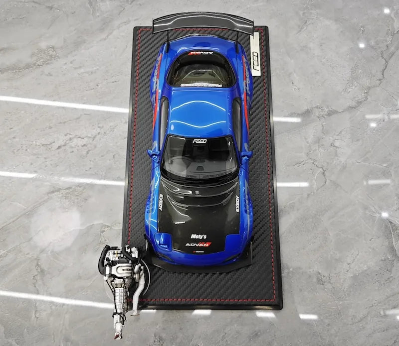 1:18 Mazda 1992 RX-7 Feed Afflux GT3 FD3S Die Cast Model Car