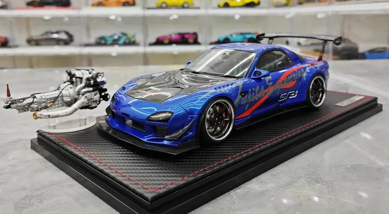 1:18 Mazda 1992 RX-7 Feed Afflux GT3 FD3S Die Cast Model Car