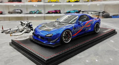 1:18 Mazda 1992 RX-7 Feed Afflux GT3 FD3S Die Cast Model Car