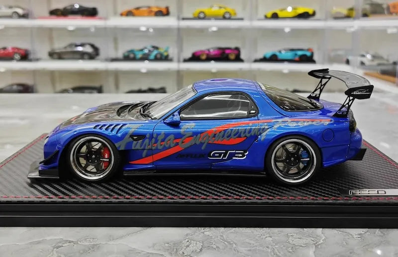 1:18 Mazda 1992 RX-7 Feed Afflux GT3 FD3S Die Cast Model Car