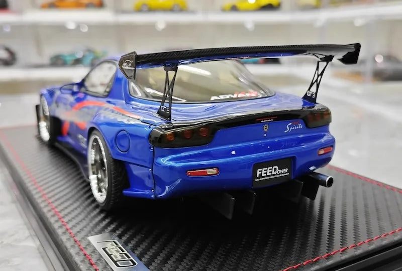 1:18 Mazda 1992 RX-7 Feed Afflux GT3 FD3S Die Cast Model Car