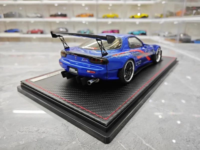 1:18 Mazda 1992 RX-7 Feed Afflux GT3 FD3S Die Cast Model Car