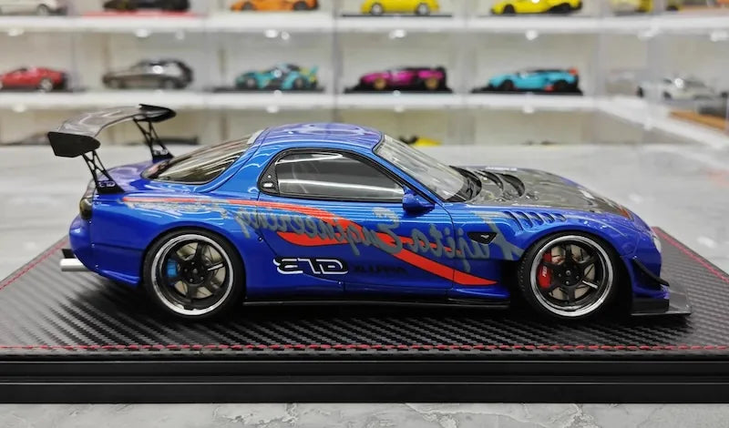1:18 Mazda 1992 RX-7 Feed Afflux GT3 FD3S Die Cast Model Car