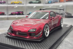1:18 Mazda 1992 RX-7 Feed Afflux GT3 FD3S Red Die Cast Model Car