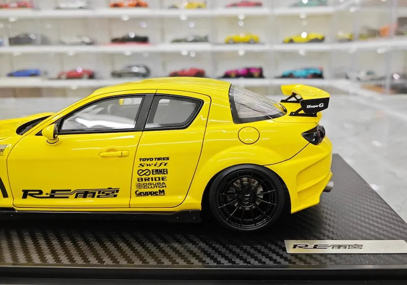 1:18 Mazda 2003 RX-8 RE Amemiya Yellow Die Cast Model Car