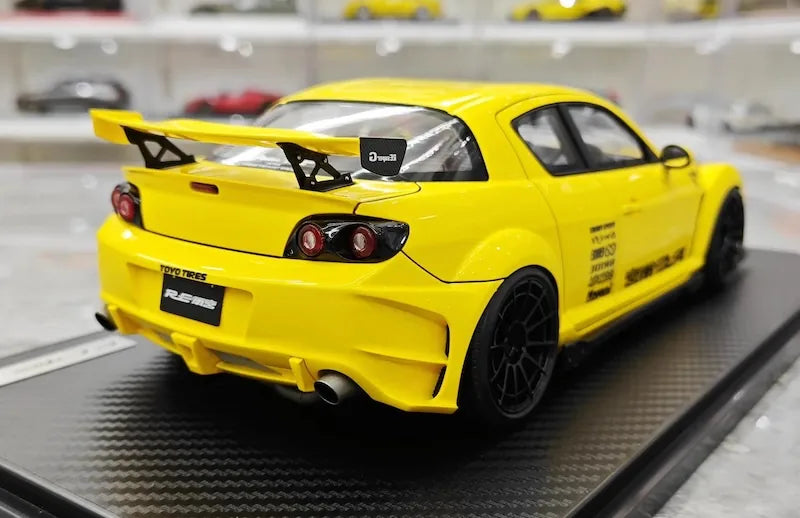 1:18 Mazda 2003 RX-8 RE Amemiya Yellow Die Cast Model Car