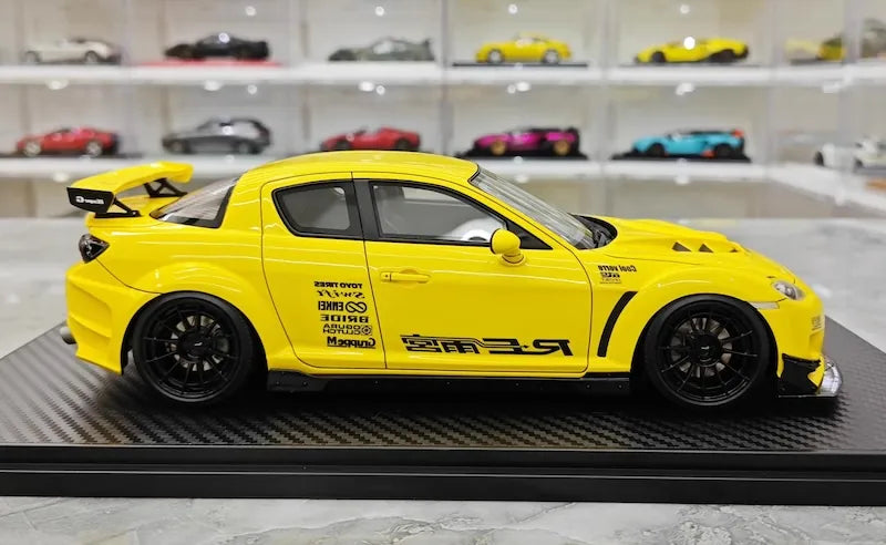 1:18 Mazda 2003 RX-8 RE Amemiya Yellow Die Cast Model Car