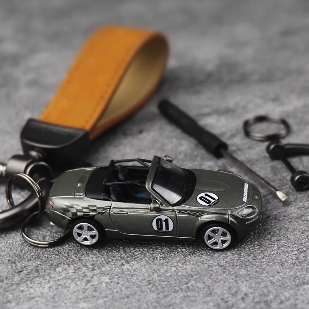 Mazda MX-5 Miata Keychains 1:64 سيارة مصغرة Keychain