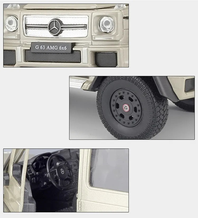 1:24 Mercedes-AMG 2013 G63 6x6 Die Cast Model Car