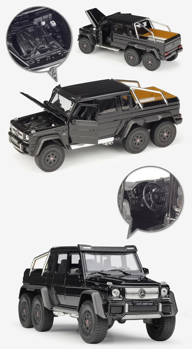 1:24 Mercedes-AMG 2013 G63 6x6 Die Cast Model Car