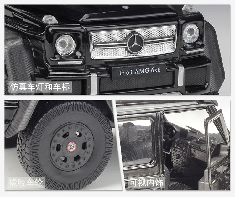 1:24 Mercedes-AMG 2013 G63 6x6 Die Cast Model Car