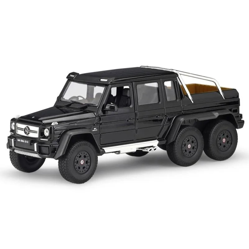 1:24 Mercedes-AMG 2013 G63 6x6 Black Die Cast Model Car