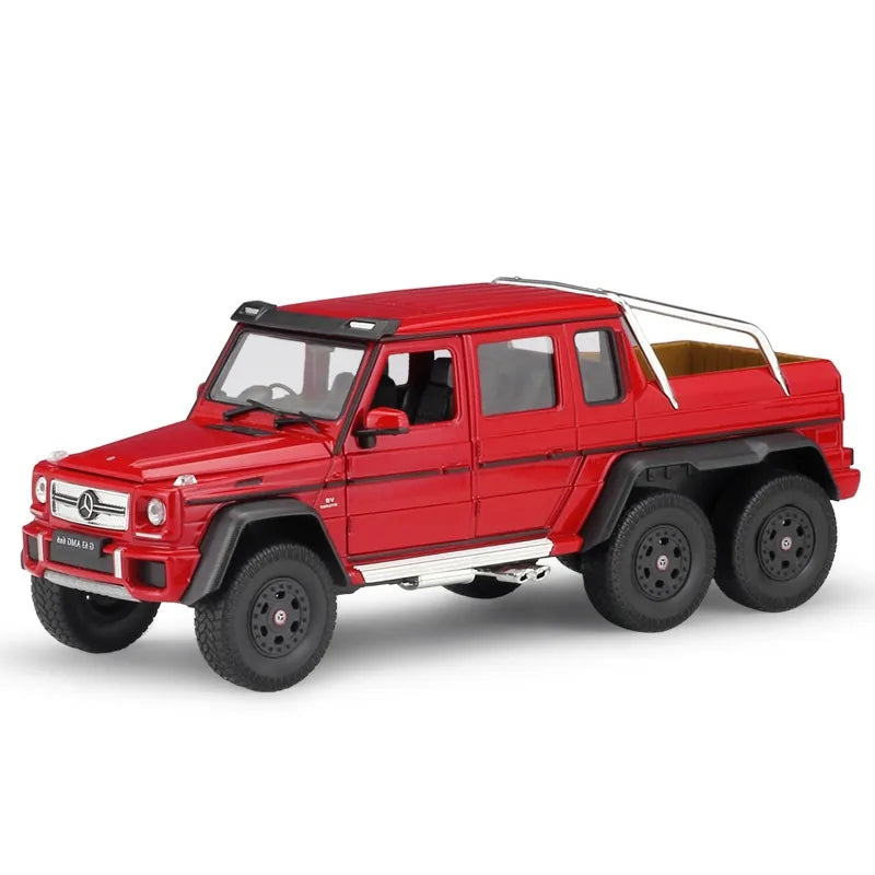 1:24 Mercedes-AMG 2013 G63 6x6 Red Die Cast Model Car
