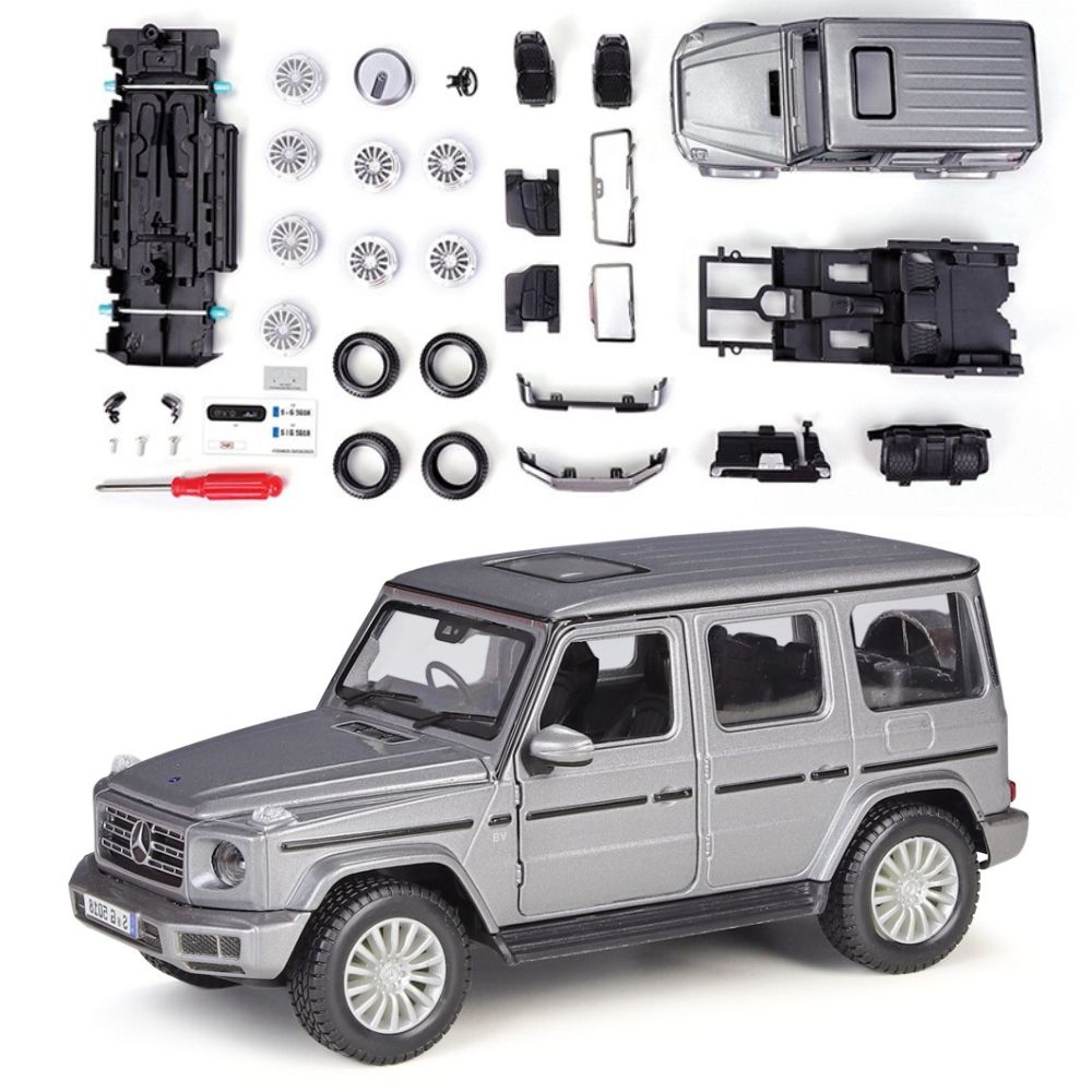 1:24 Assembly Line Mercedes-Benz 2019 G-Class Silver Assembly Line Model Car