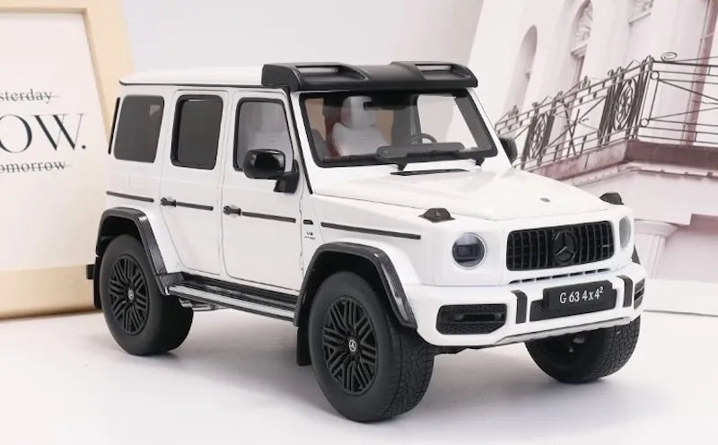 1:18 Mercedes-AMG 2022 G63 4×4² White Die Cast Model Car