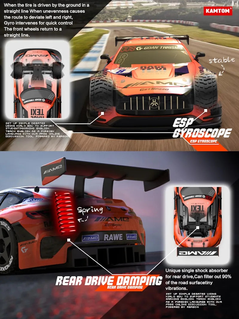 1:24 Scale Mercedes-AMG GT3 RC Racing Car RC Car