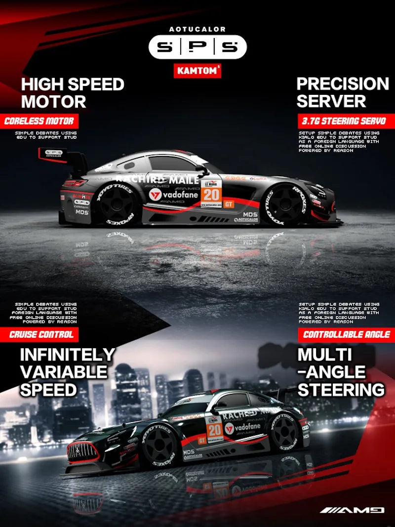 1:24 Scale Mercedes-AMG GT3 RC Racing Car RC Car