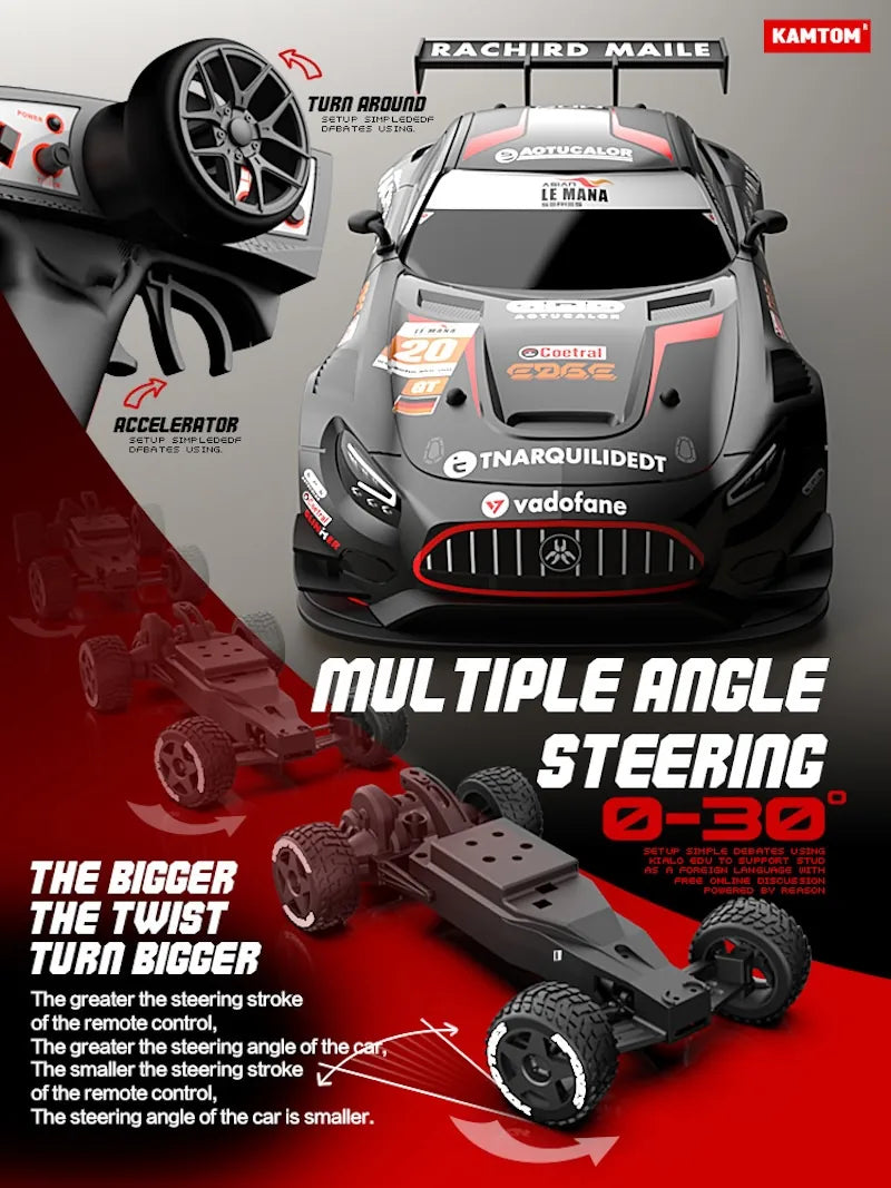 1:24 Scale Mercedes-AMG GT3 RC Racing Car RC Car