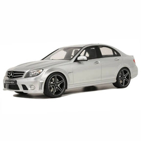 [GT Spirit] 1:18 Mercedes-Benz 2008 C63 AMG argent voiture miniature Resin