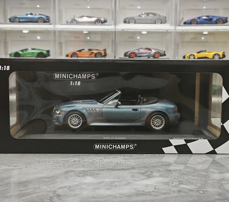 Minichamps BMW 1997 Z3 Roadster بلو 1:18 – نموذج راتنج قابل للجمع
