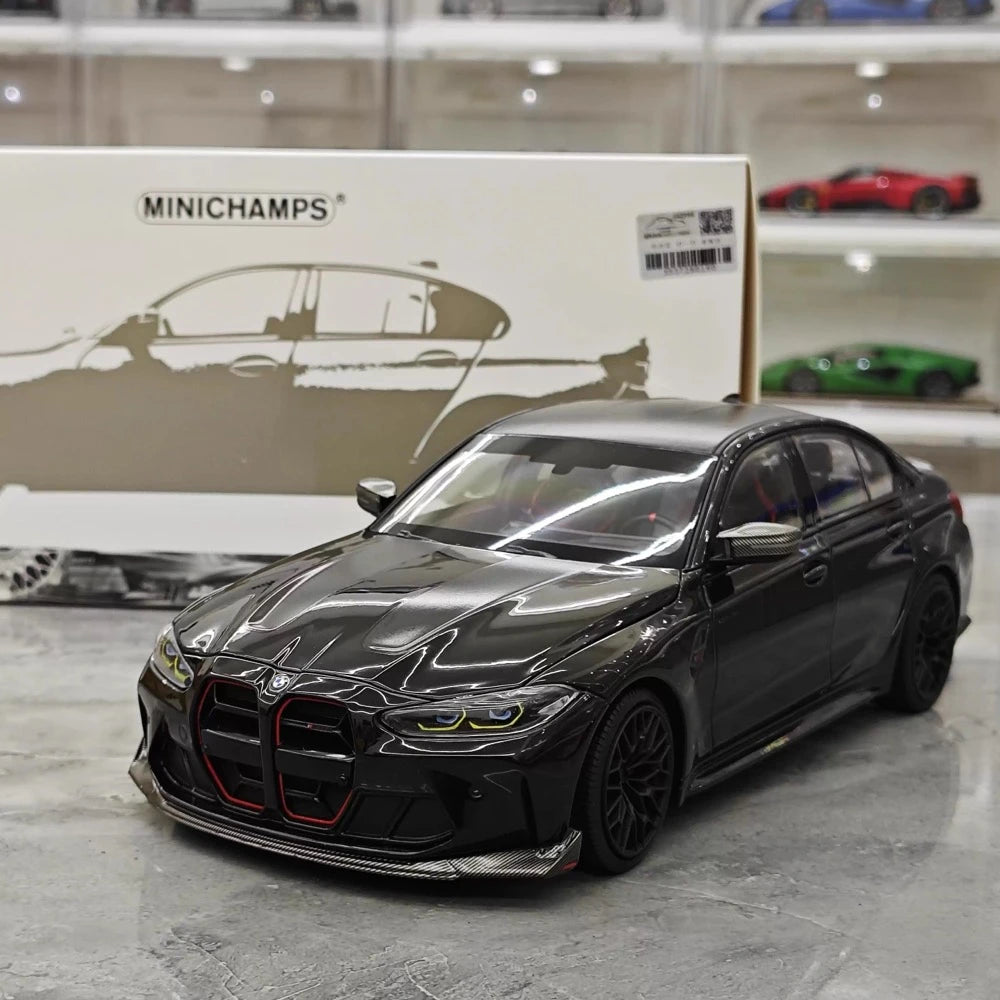[Minichamps] 1:18 BMW 2023 G80 M3 CS nero modellino di auto Die-Cast
