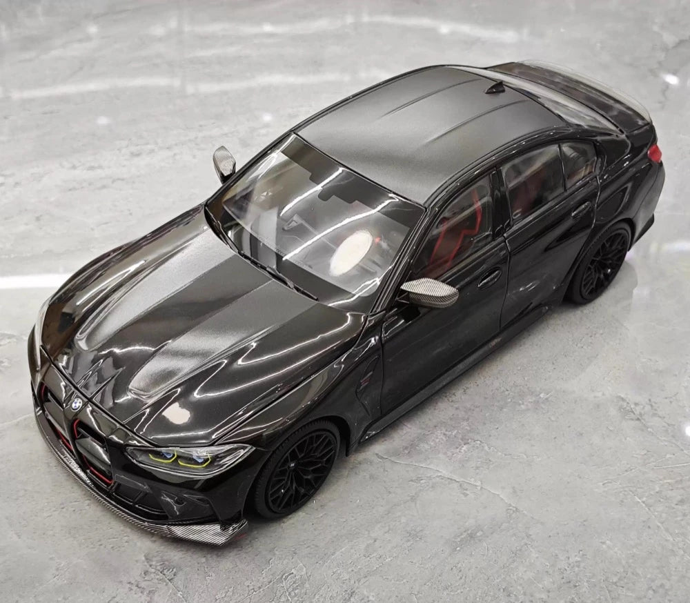 [Minichamps] 1:18 BMW 2023 G80 M3 CS nero modellino di auto Die-Cast