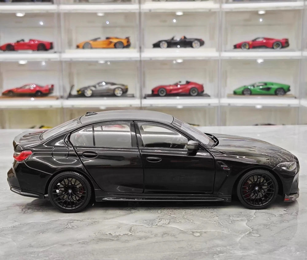 [Minichamps] 1:18 BMW 2023 G80 M3 CS nero modellino di auto Die-Cast