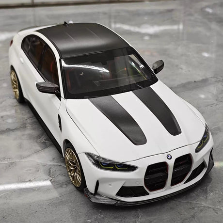 [Minichamps] 1:18 BMW 2023 G80 M3 CS valkoinen pienoismalli Die-Cast