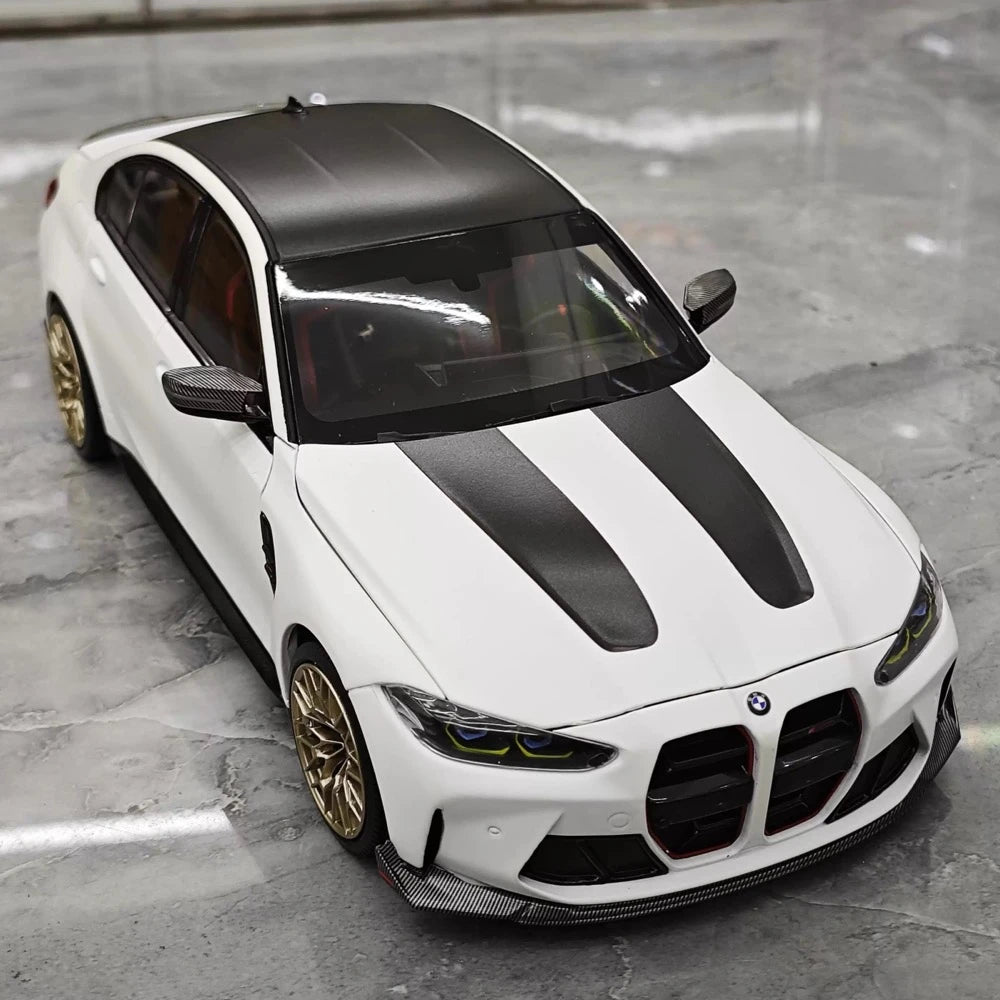 [Minichamps] 1:18 BMW 2023 G80 M3 CS White Model Car Die-Cast