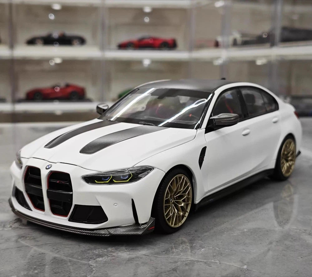 [Minichamps] 1:18 BMW 2023 G80 M3 CS White Model Car Die-Cast