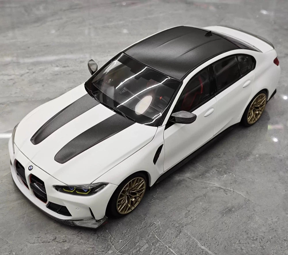 [Minichamps] 1:18 BMW 2023 G80 M3 CS White Model Car Die-Cast
