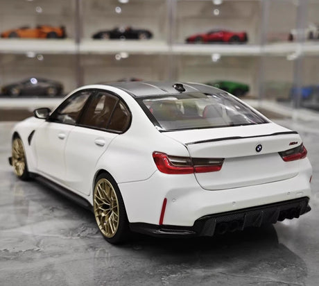 [Minichamps] 1:18 BMW 2023 G80 M3 CS valkoinen pienoismalli Die-Cast