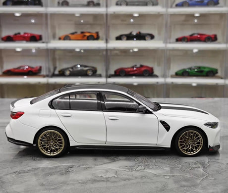 [Minichamps] 1:18 BMW 2023 G80 M3 CS valkoinen pienoismalli Die-Cast