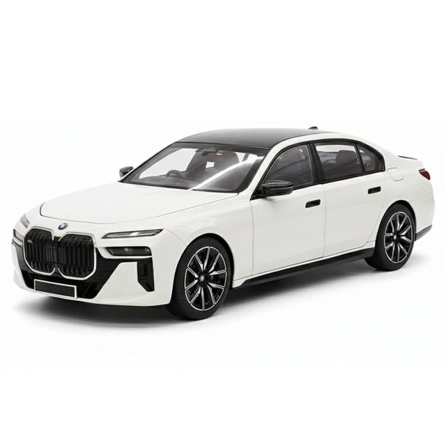 [Minichamps] 1:18 BMW 2024 G70 i7 White Model Car Die-Cast