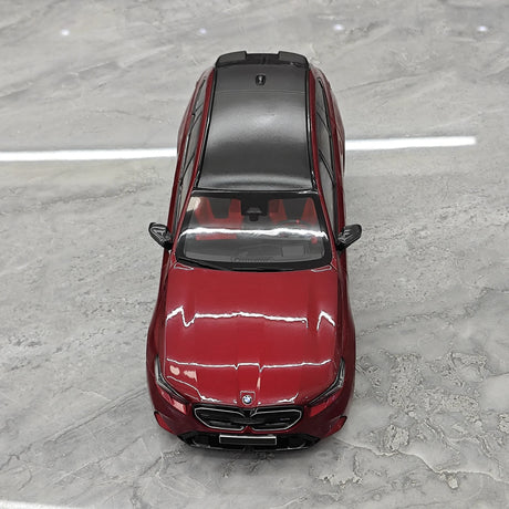 Minichamps BMW 2024 M5 Touring G99 Scuro rosso metallico 1:18 – Resina da collezione per modelli in resina