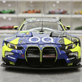 BMW 2025 M4 GT3 EVO Team WRT #46 1:18 modello da collezione in metallo pressofuso Qatar di 1812 km di Minichamps - vista 1