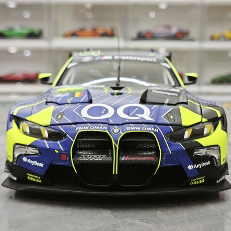 BMW 2025 M4 GT3 EVO Team WRT #46 1:18 modello da collezione in metallo pressofuso Qatar di 1812 km di Minichamps - vista 1