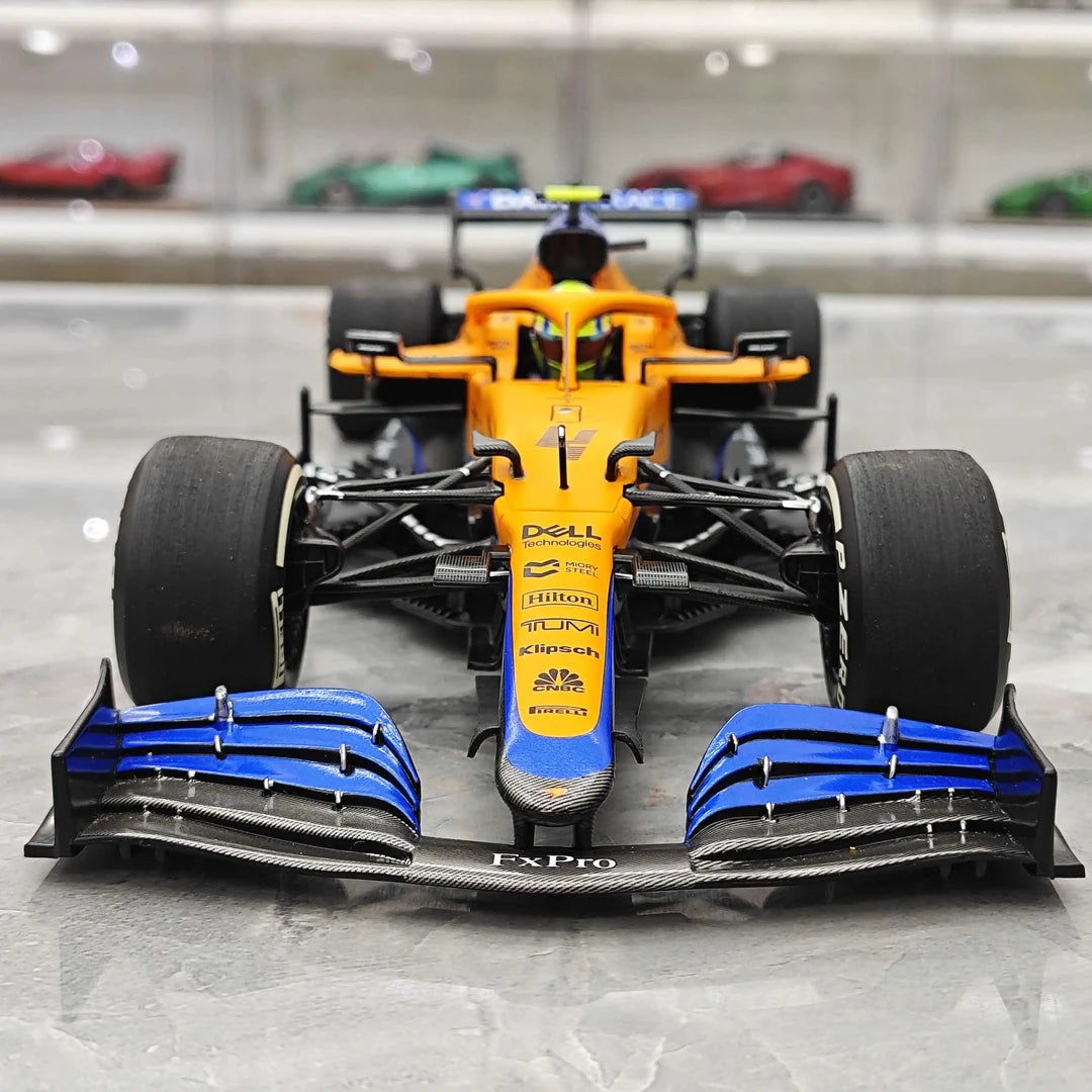 1:18 McLaren 2021 MCL35M #4 Italian GP Lando Norris F1 model car by Minichamps - view 1