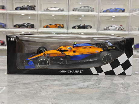 1:18 McLaren 2021 MCL35M #4 Italian GP Lando Norris F1 model car by Minichamps - view 15