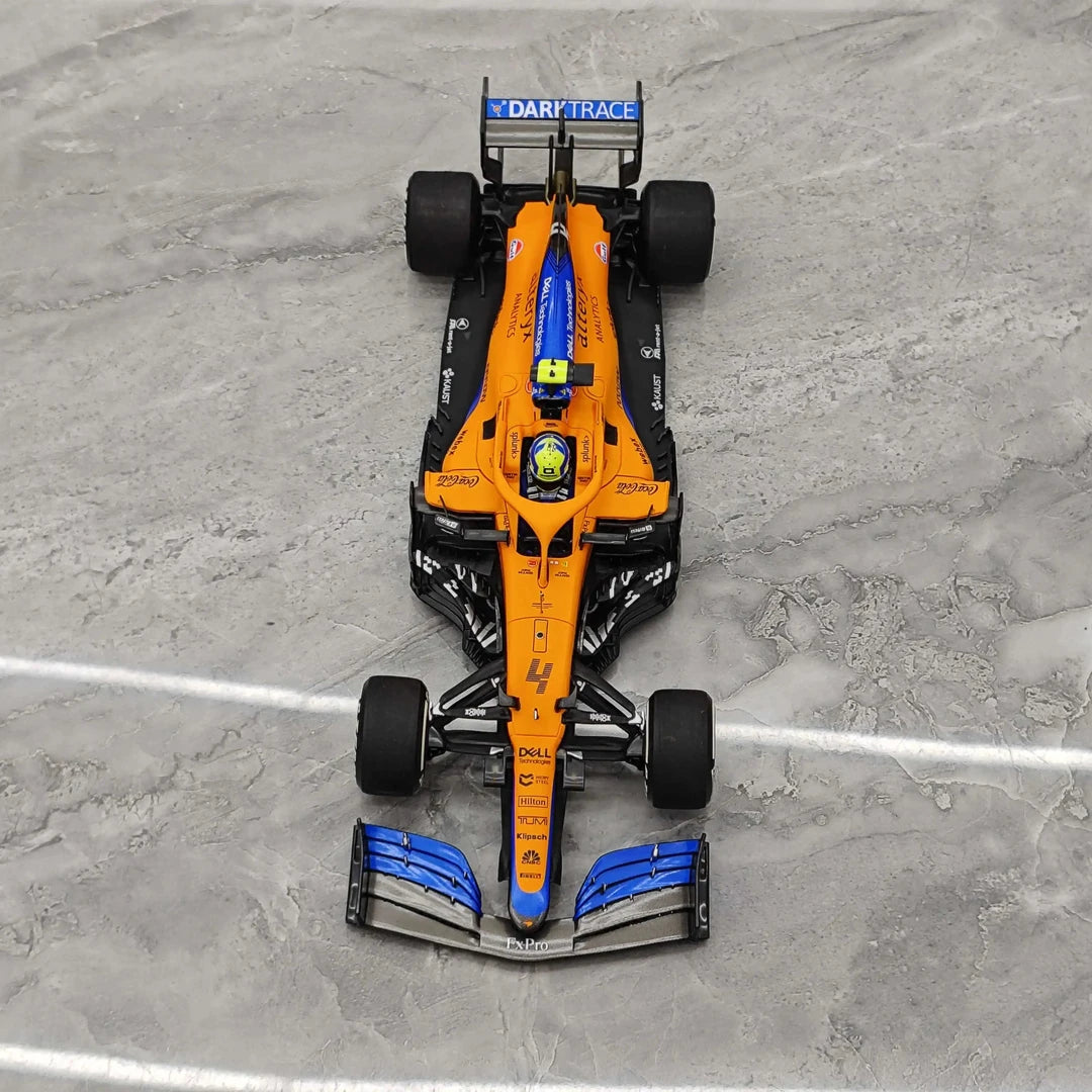 1:18 McLaren 2021 MCL35M #4 Italian GP Lando Norris F1 model car by Minichamps - view 2