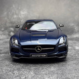 [Minichamps] 1:18 Mercedes-AMG 2013 SLS nero Series blu modellino di auto Die-Cast