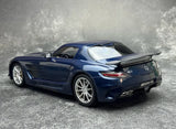 [Minichamps] 1:18 Mercedes-AMG 2013 SLS nero Series blu modellino di auto Die-Cast
