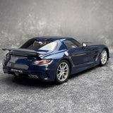 [Minichamps] 1:18 Mercedes-AMG 2013 SLS nero Series blu modellino di auto Die-Cast